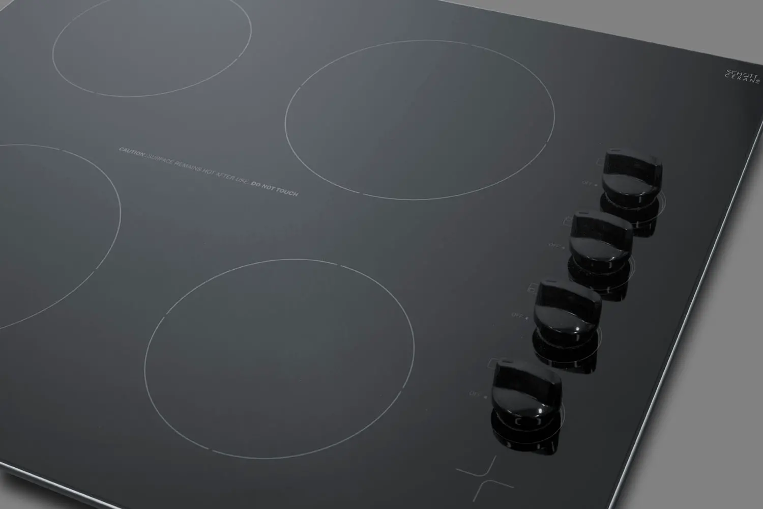 Summit 24  Wide 230V 4-Burner Electric Cooktop - Black-3