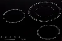 Summit 30  Wide 208-240V 5-Burner Electric Cooktop - Black