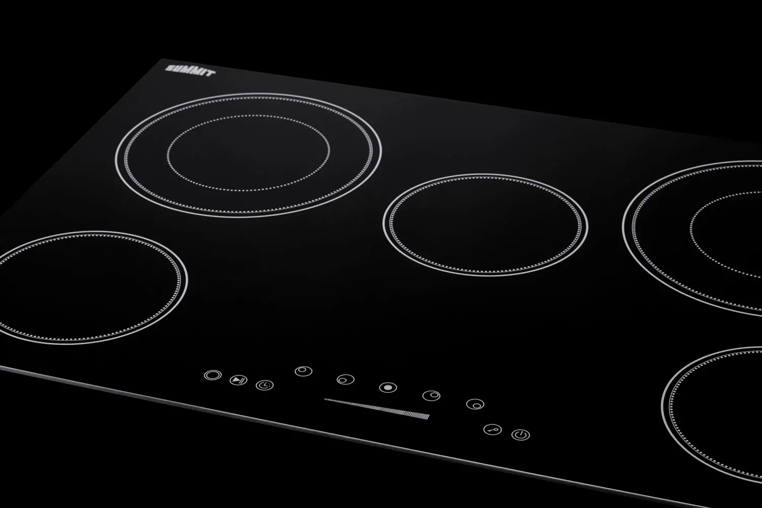 Summit 36  Wide 208-240V 5-Burner Electric Cooktop - Black-4