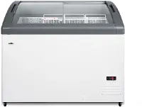 Summit Commercial 9.5 Cu.Ft. Chest Freezer - White with Curved Glass Door