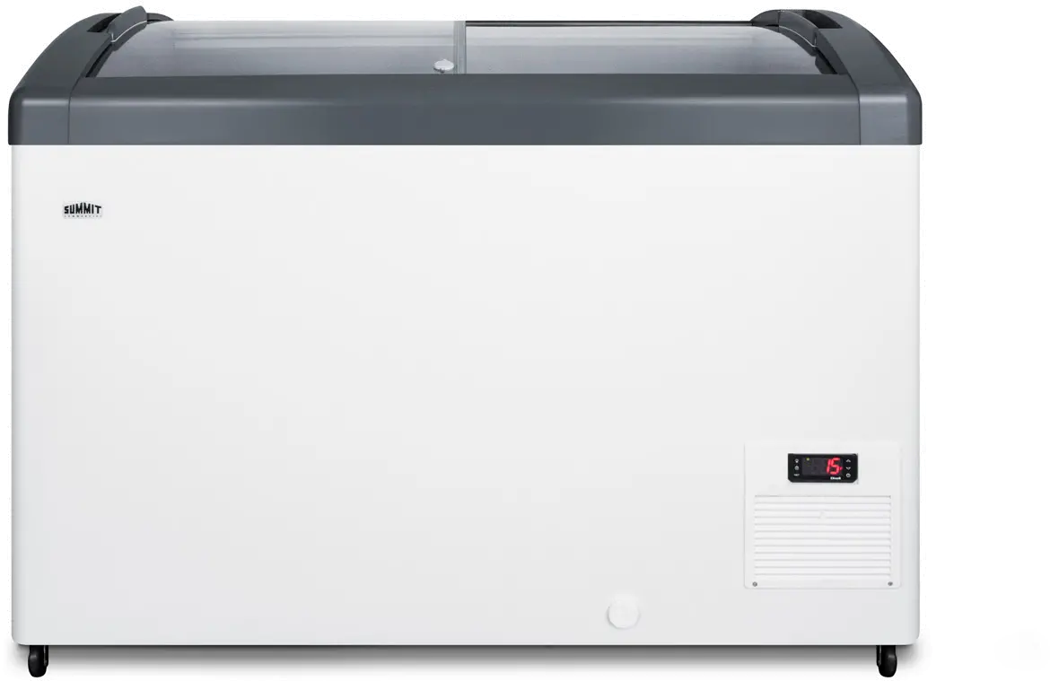 Summit Commercial 9.5 Cu.Ft. Chest Freezer - White with Curved Glass Door-3