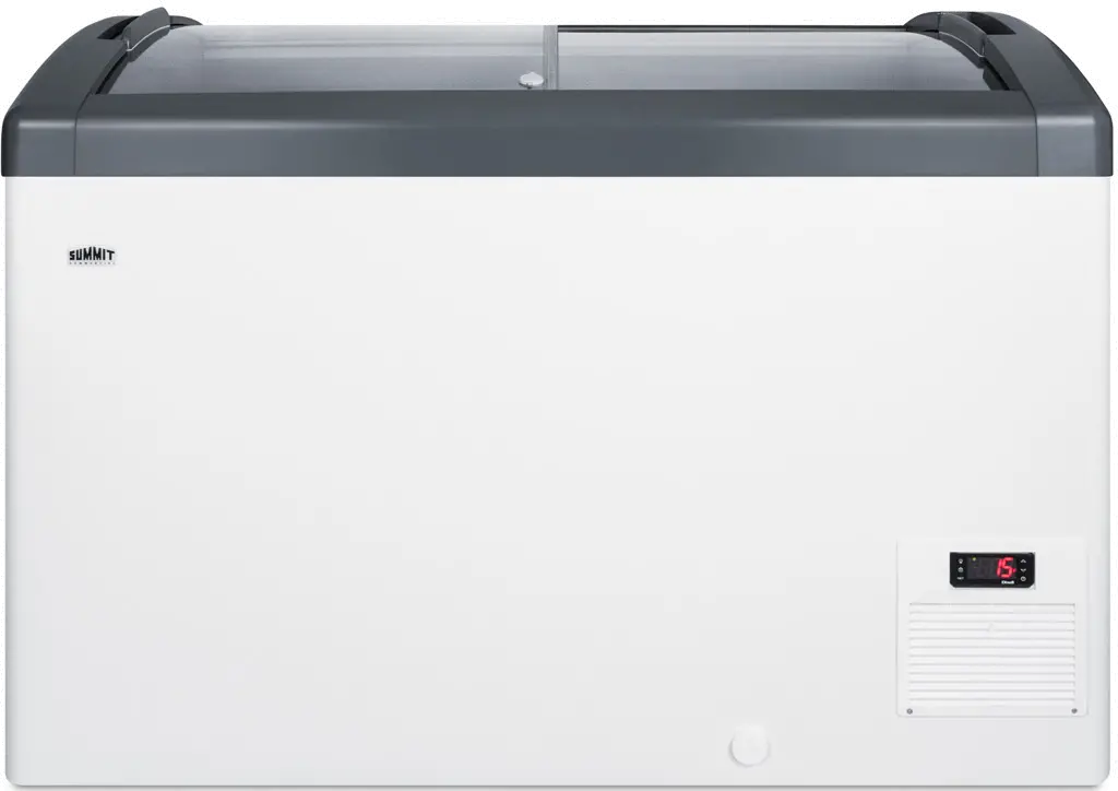 Summit Commercial 9.5 Cu.Ft. Chest Freezer - White with Curved Glass Door-4