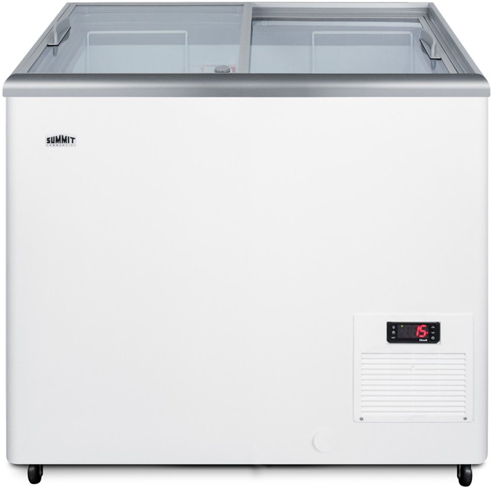 Summit Commercial 7.2 Cu.Ft. Chest Freezer - White with Glass Lid