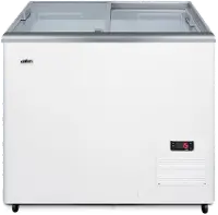Summit Commercial 7.2 Cu.Ft. Chest Freezer - White with Glass Lid