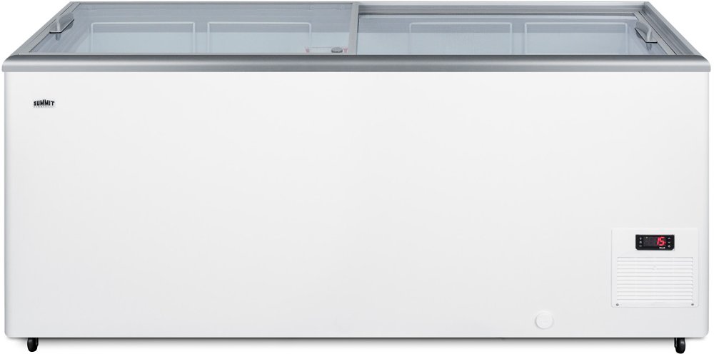 Summit Commercial 17 Cu.Ft. Chest Freezer - White with Glass Lid