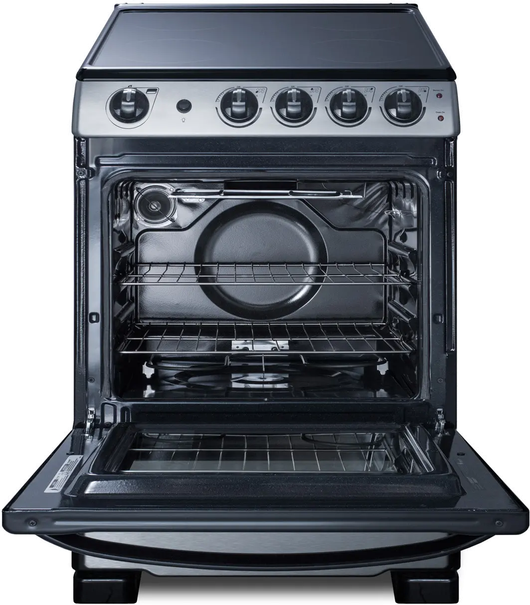 Summit 2.9 cu ft Electric Range - Stainless Steel 24 Inch-4