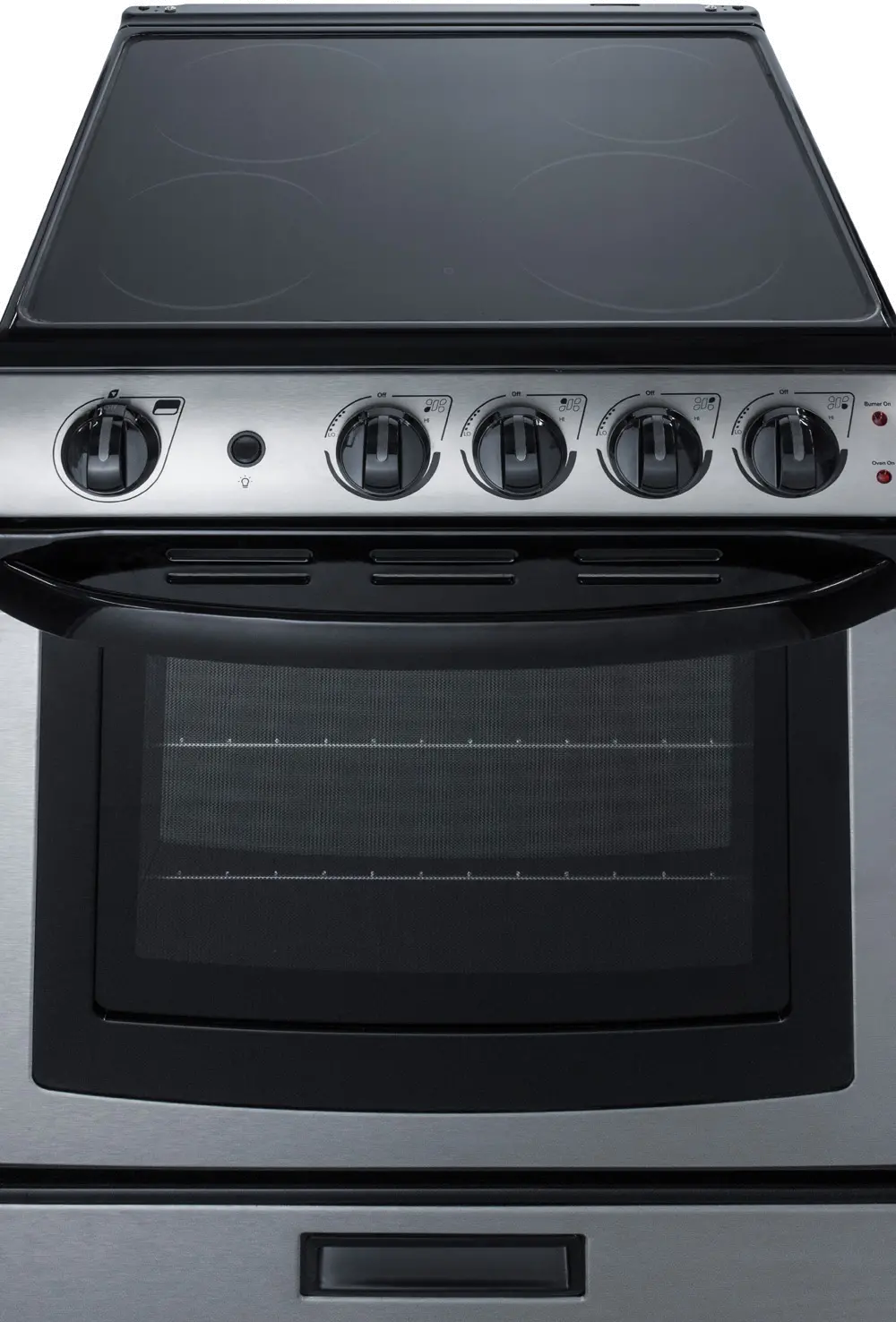 Summit 2.9 cu ft Electric Range - Stainless Steel 24 Inch-5