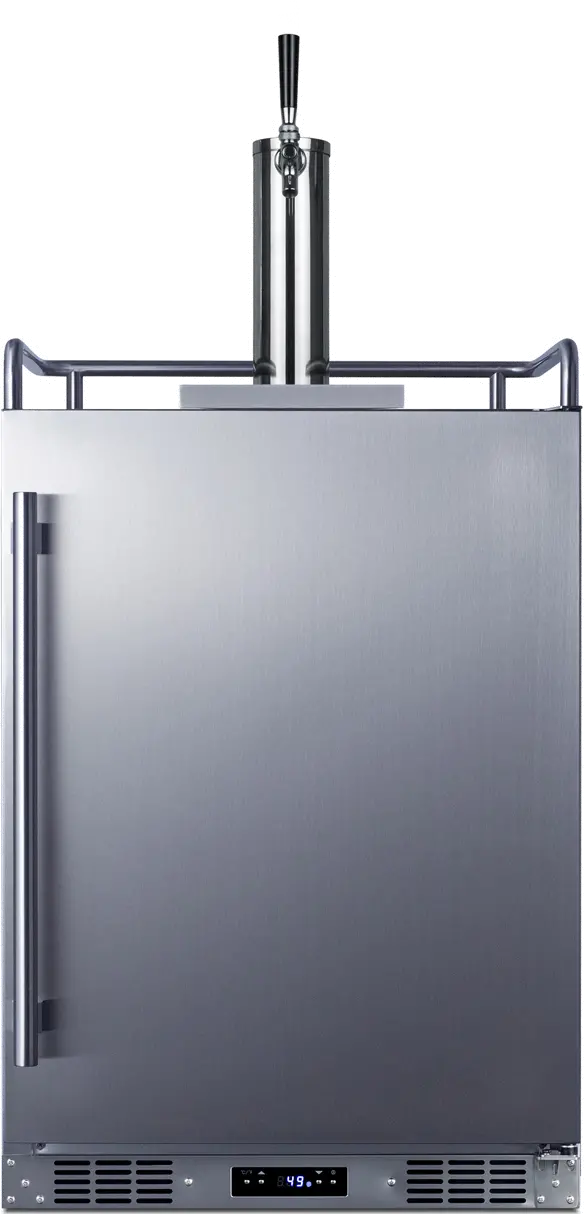 Summit 24  Inch Built-In Outdoor Beer Kegerator - Stainless Steel-2