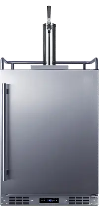 Summit 24  Inch Built-In Outdoor Beer Kegerator - Stainless Steel