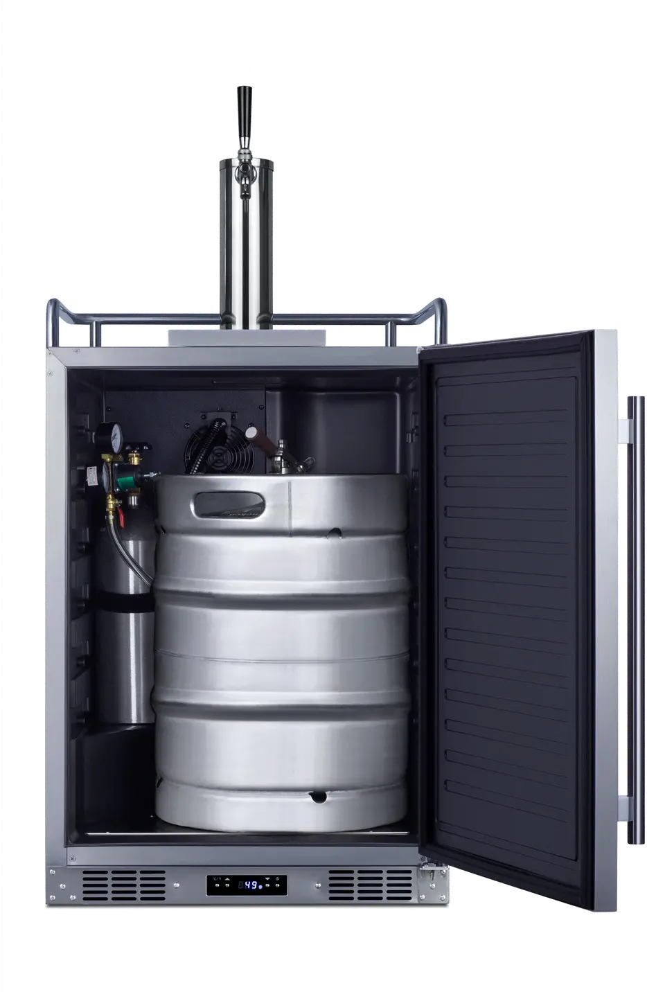 Summit 24  Inch Built-In Outdoor Beer Kegerator - Stainless Steel-4