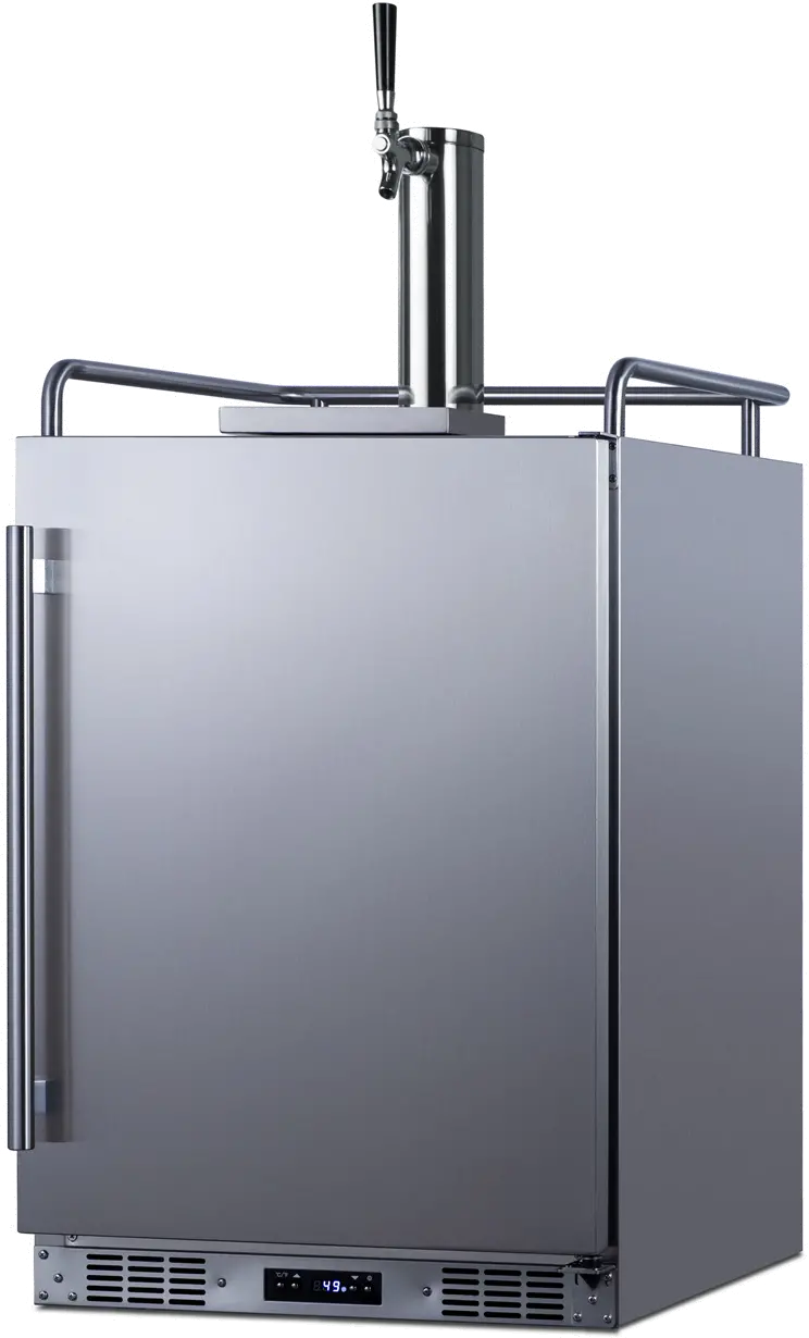 Summit 24  Inch Built-In Outdoor Beer Kegerator - Stainless Steel-1
