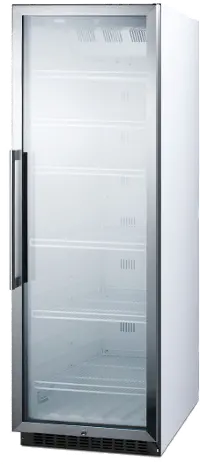 Summit 24 Inch Beverage Center - Stainless Steel and White