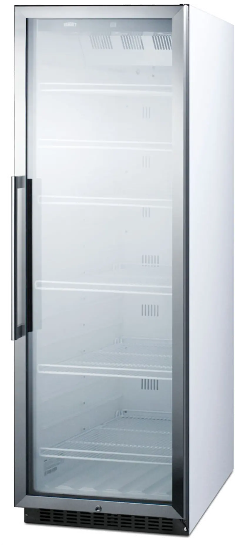 Summit 24 Inch Beverage Center - Stainless Steel and White