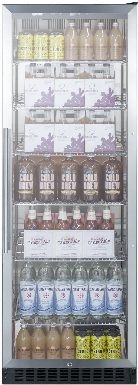 Summit 24 Inch Beverage Center - Stainless Steel and Black-3