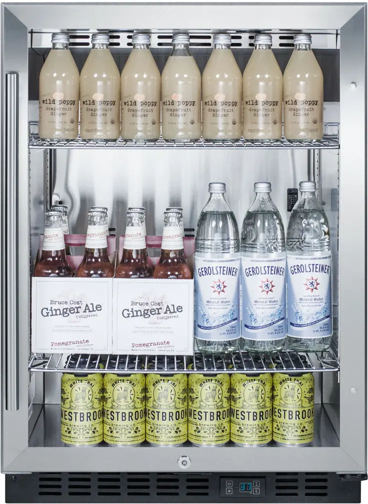 Summit 24 Inch Built-In Beverage Center - Stainless Steel-3
