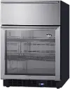 Summit 24 Inch Built-In Beverage Refrigerator with Drawer
