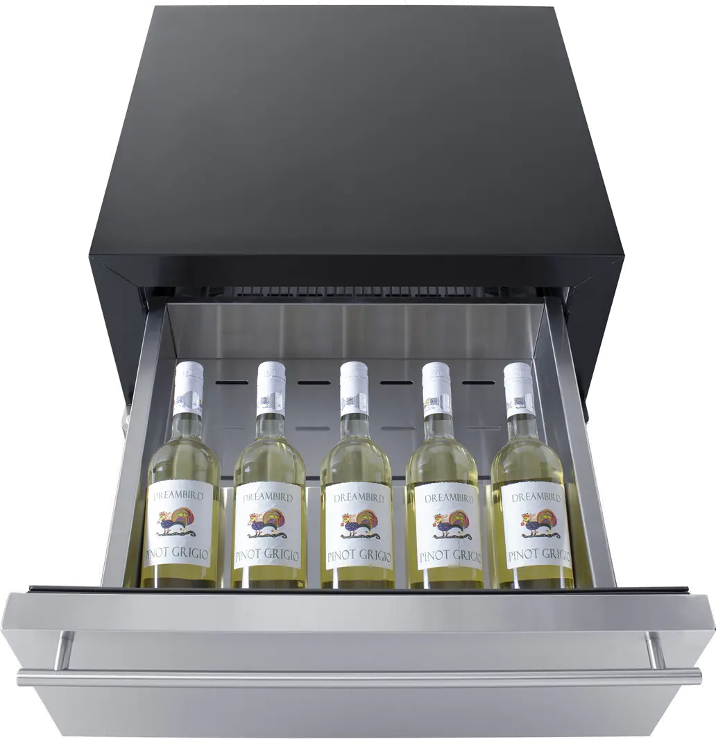 Summit 24 Inch Built-In Beverage Refrigerator with Drawer-8