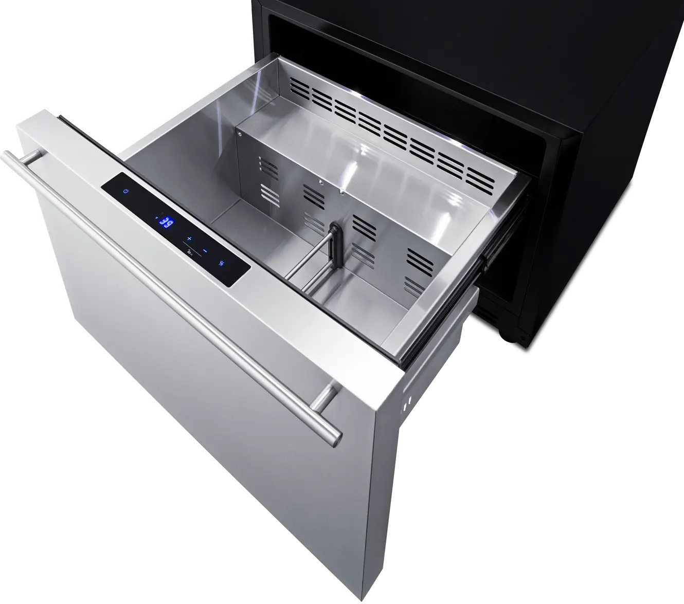 Summit 24 Inch Built-In Outdoor Drawer Refrigerator - Stainless Steel-5