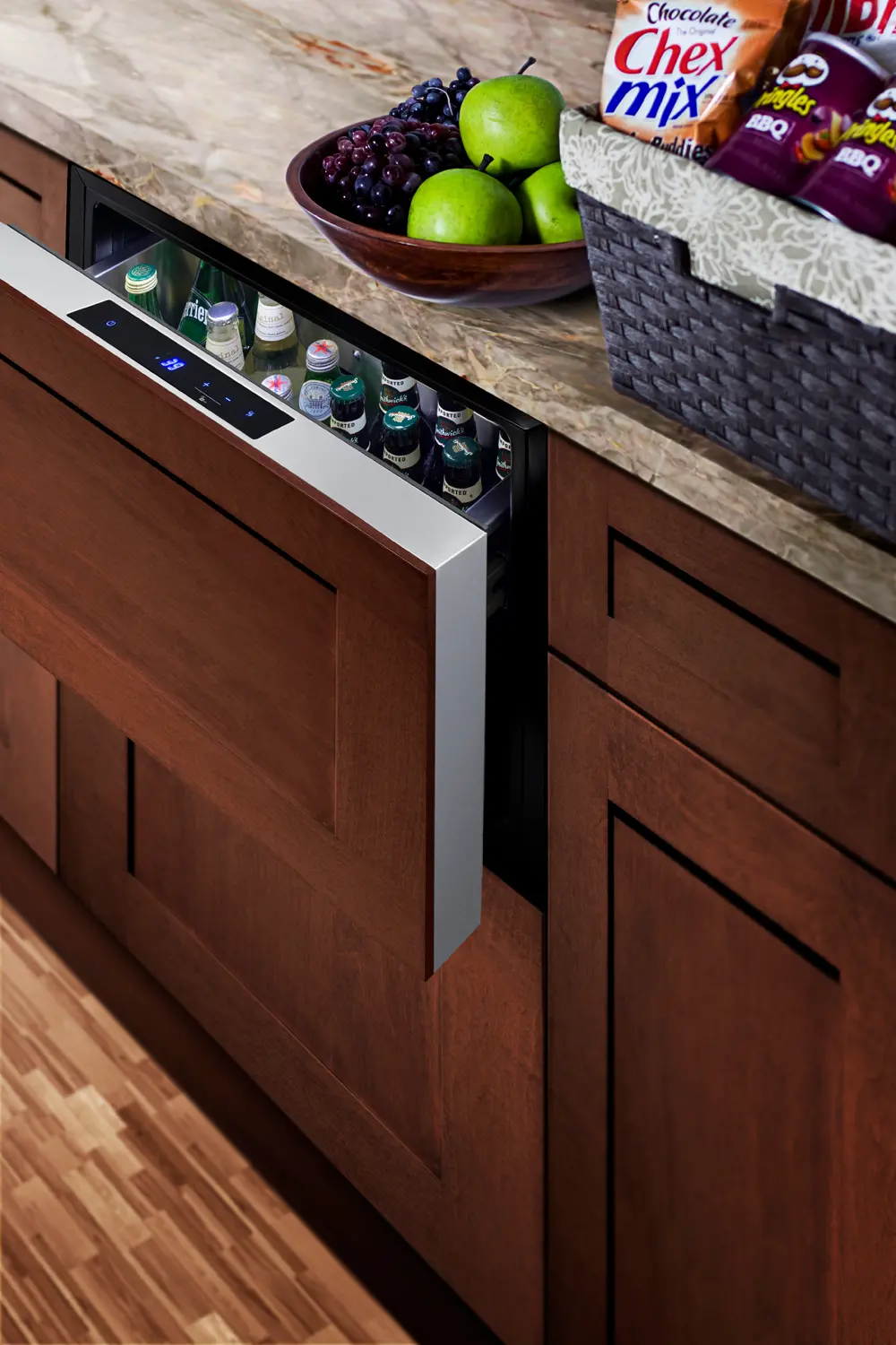 Summit 24 Inch Built-In Outdoor Drawer Refrigerator - Stainless Steel-9