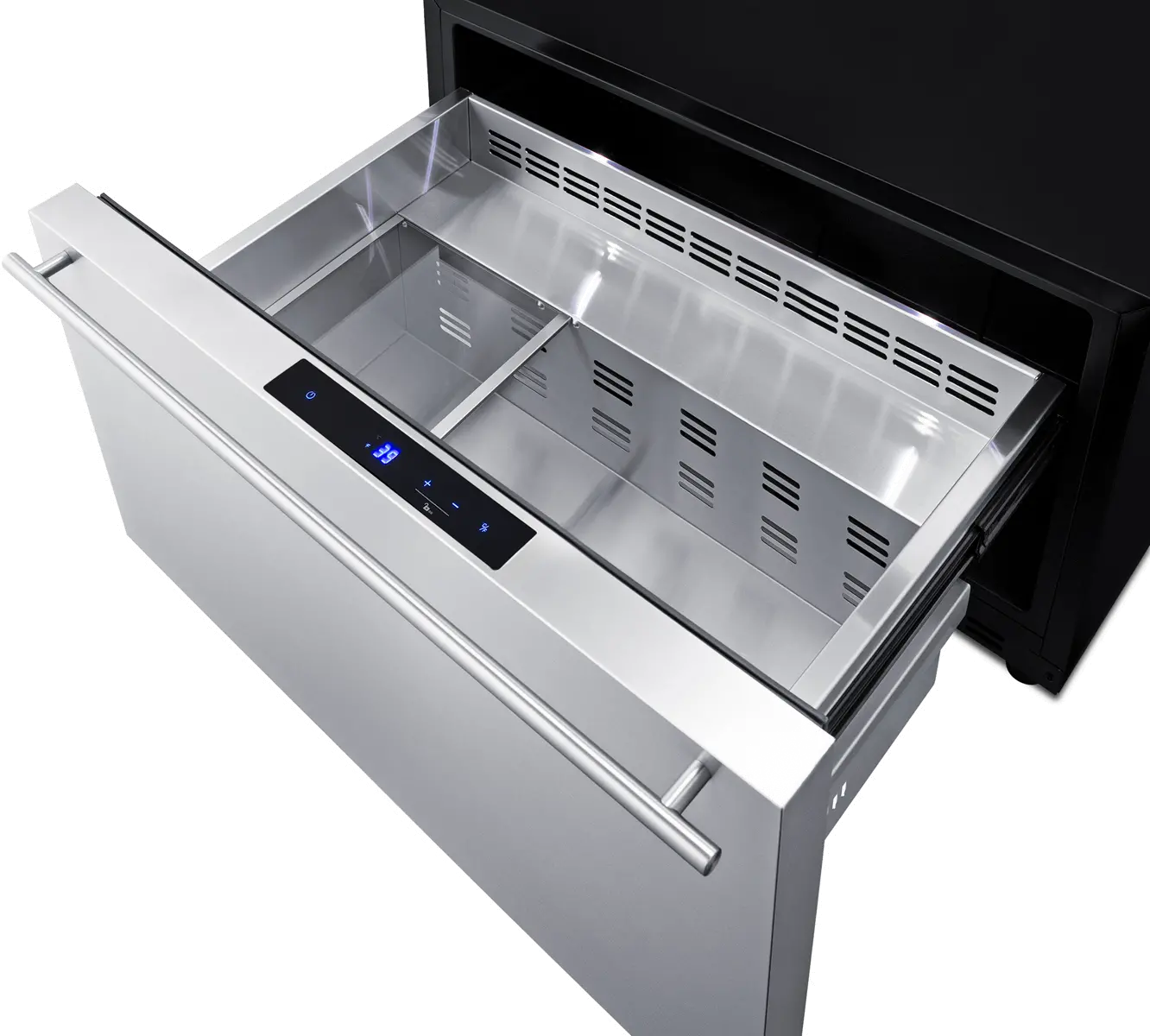 Summit 30 Inch Built-In Outdoor Drawer Refrigerator - Stainless Steel-4