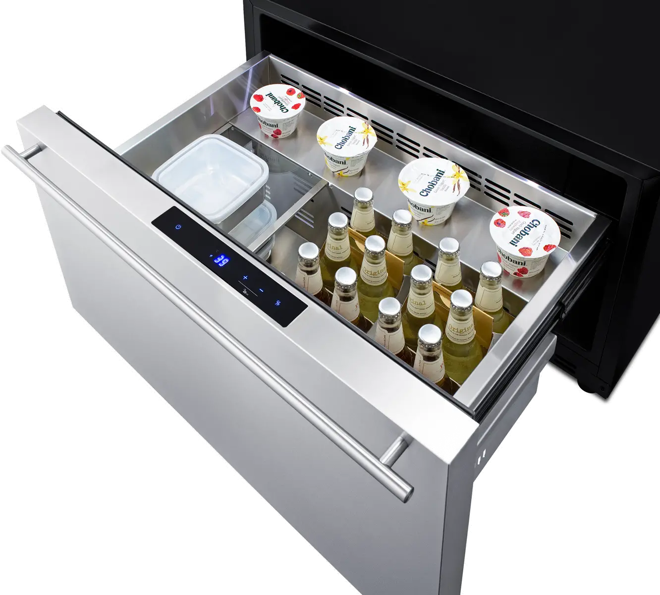 Summit 30 Inch Built-In Outdoor Drawer Refrigerator - Stainless Steel-5