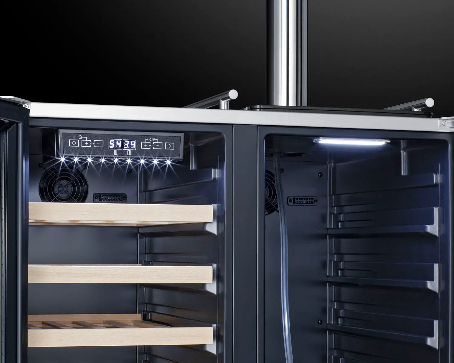 Summit 30  Wide Built-In Indoor/Outdoor Combination Wine Cellar/Kegerator-8