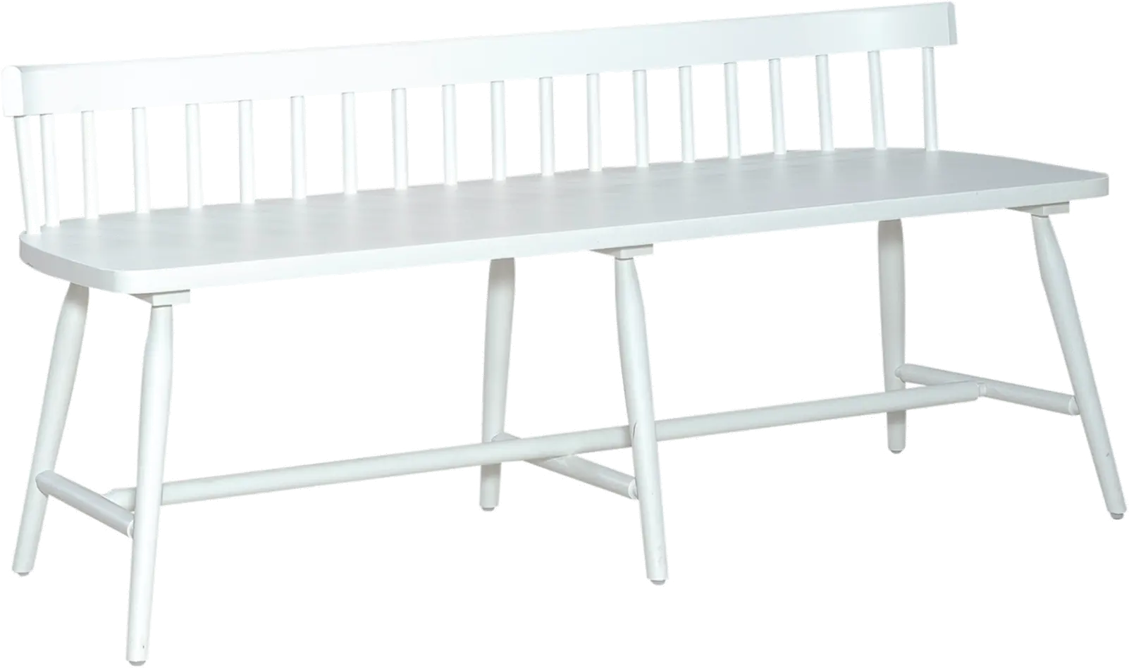 224-C4000B-W Capeside Cottage White Dining Bench-1