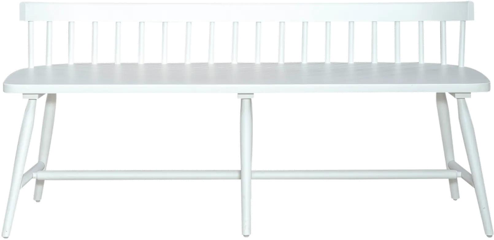 224-C4000B-W Capeside Cottage White Dining Bench-3