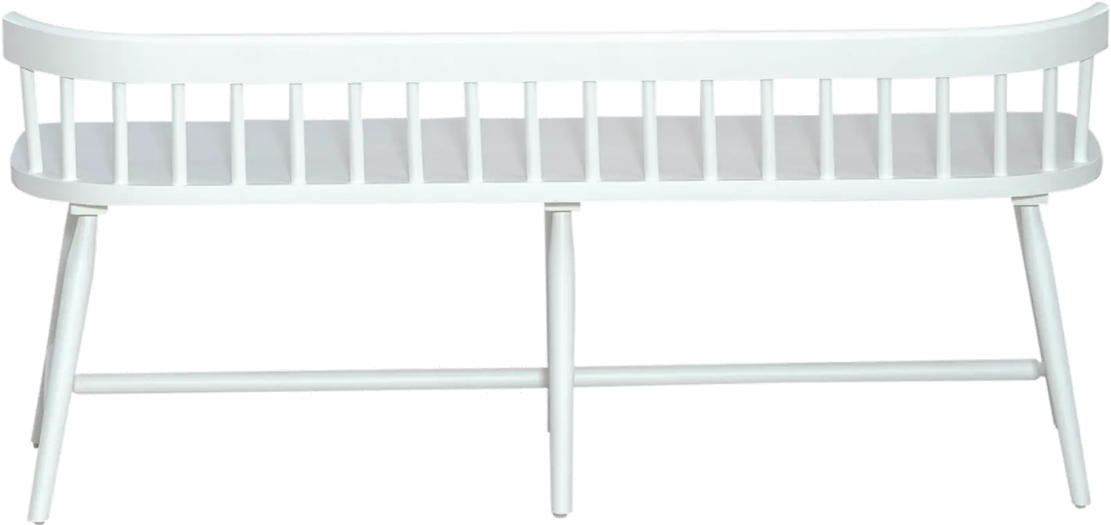 224-C4000B-W Capeside Cottage White Dining Bench-4