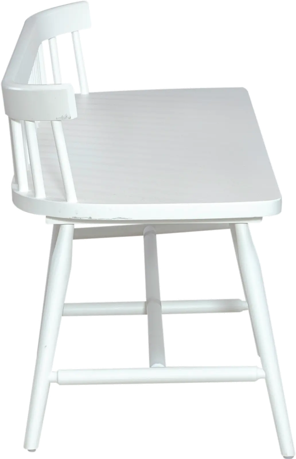 224-C4000B-W Capeside Cottage White Dining Bench-5