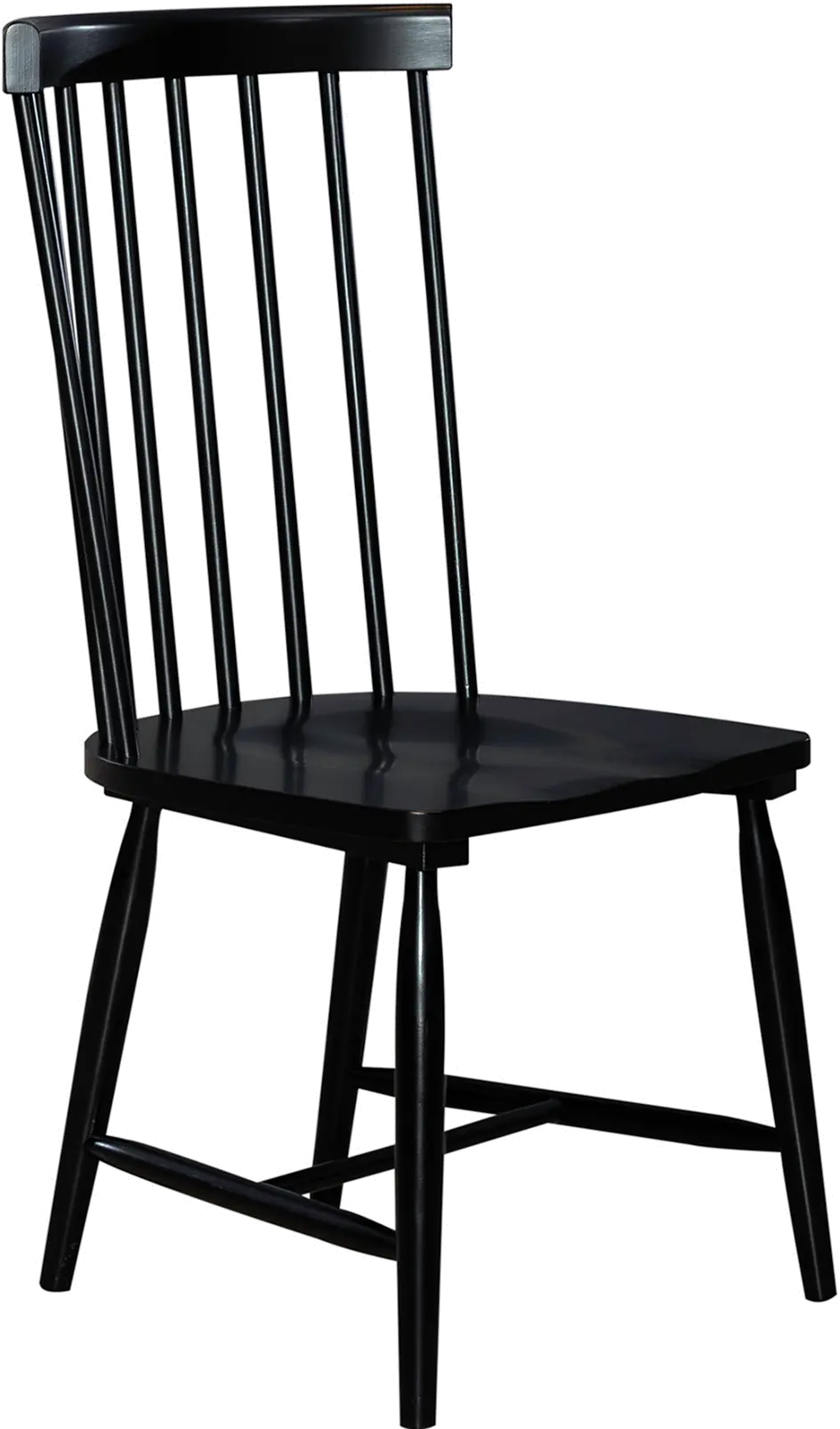 224-C4000S-B Capeside Cottage Black Dining Chair-1