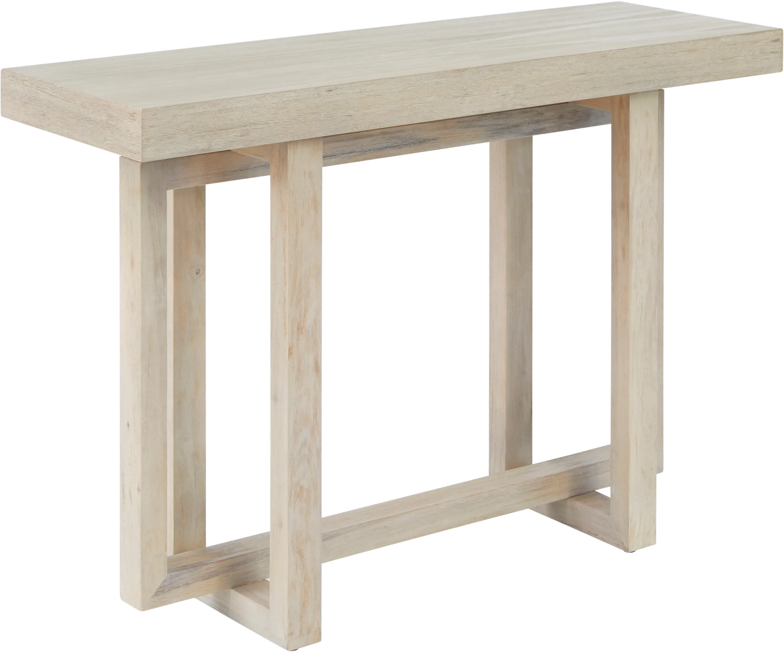 Jalisco White-Washed Sofa Table-3