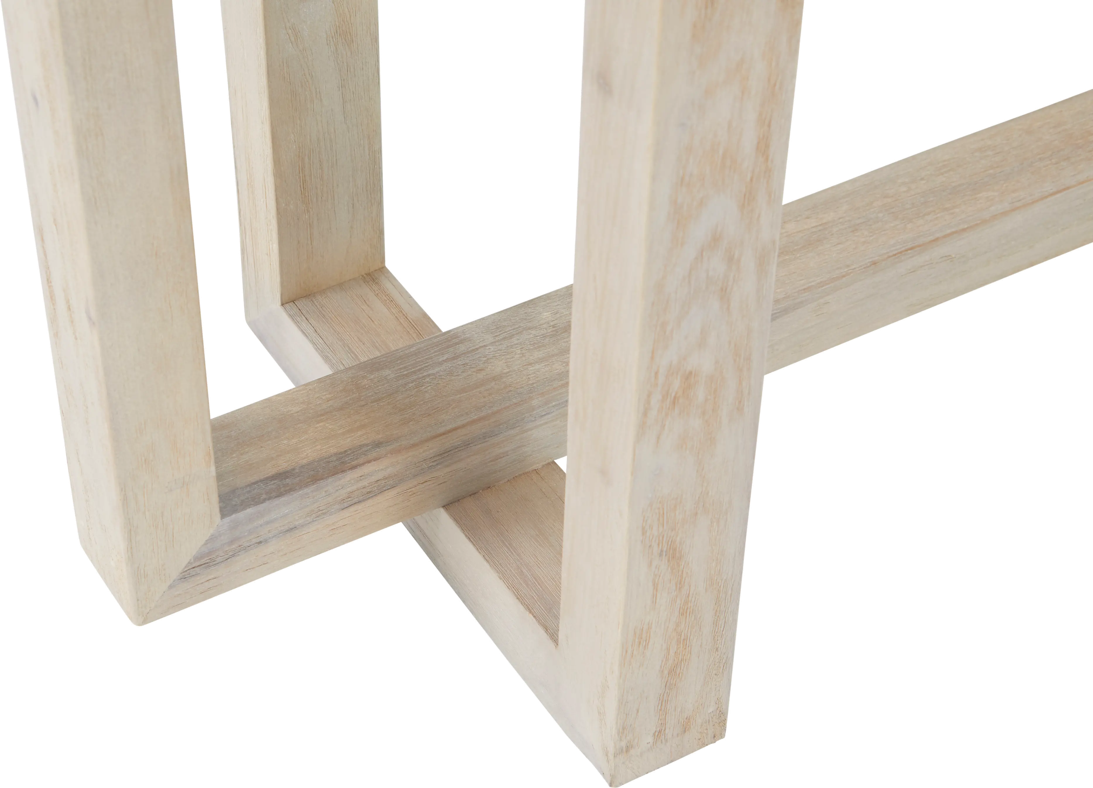 Jalisco White-Washed Sofa Table-4