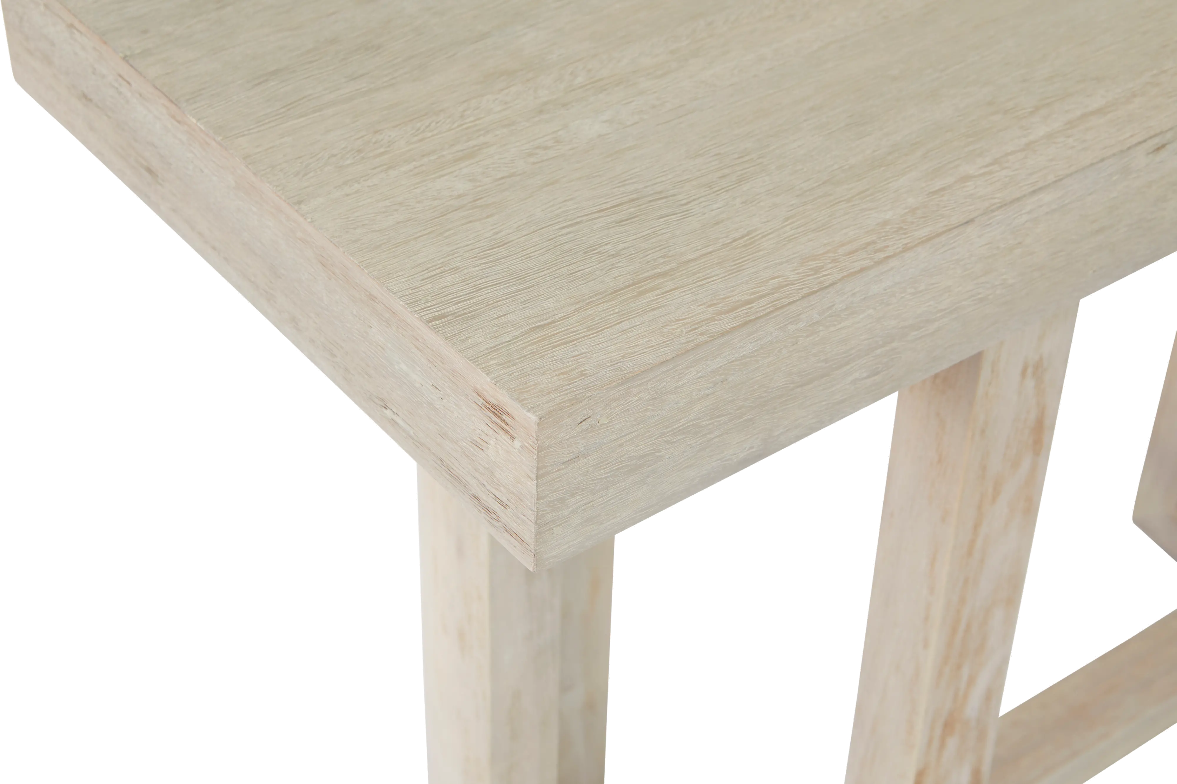 Jalisco White-Washed Sofa Table-5