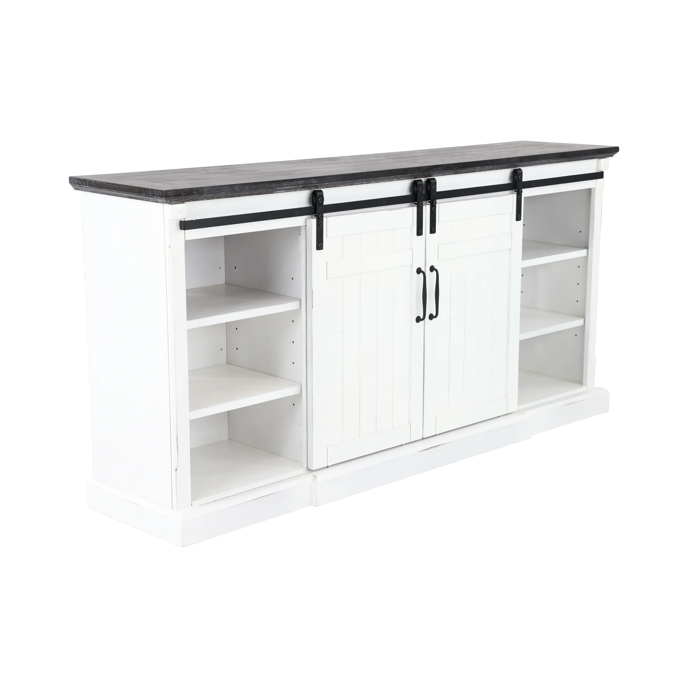 Buck White 78  Fireplace TV Stand-5