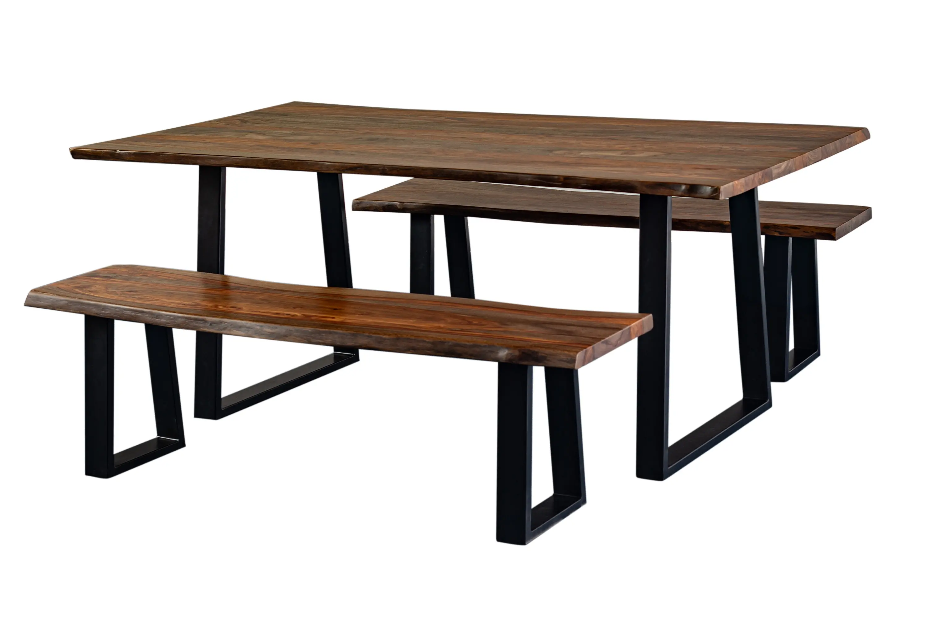 Manzanita Natural Wood and Iron 82  Dining Table-2