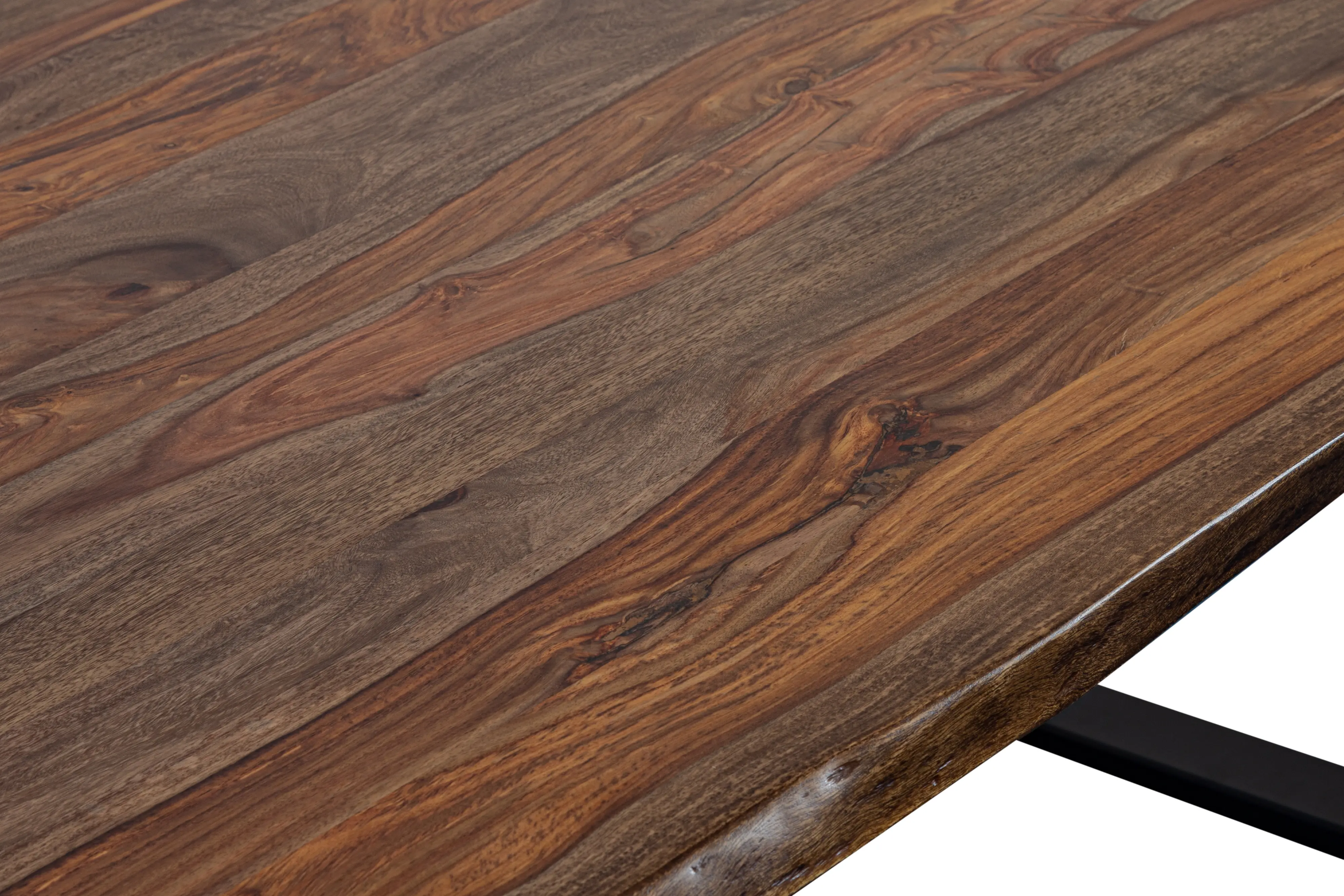 Manzanita Natural Wood and Iron 82  Dining Table-4