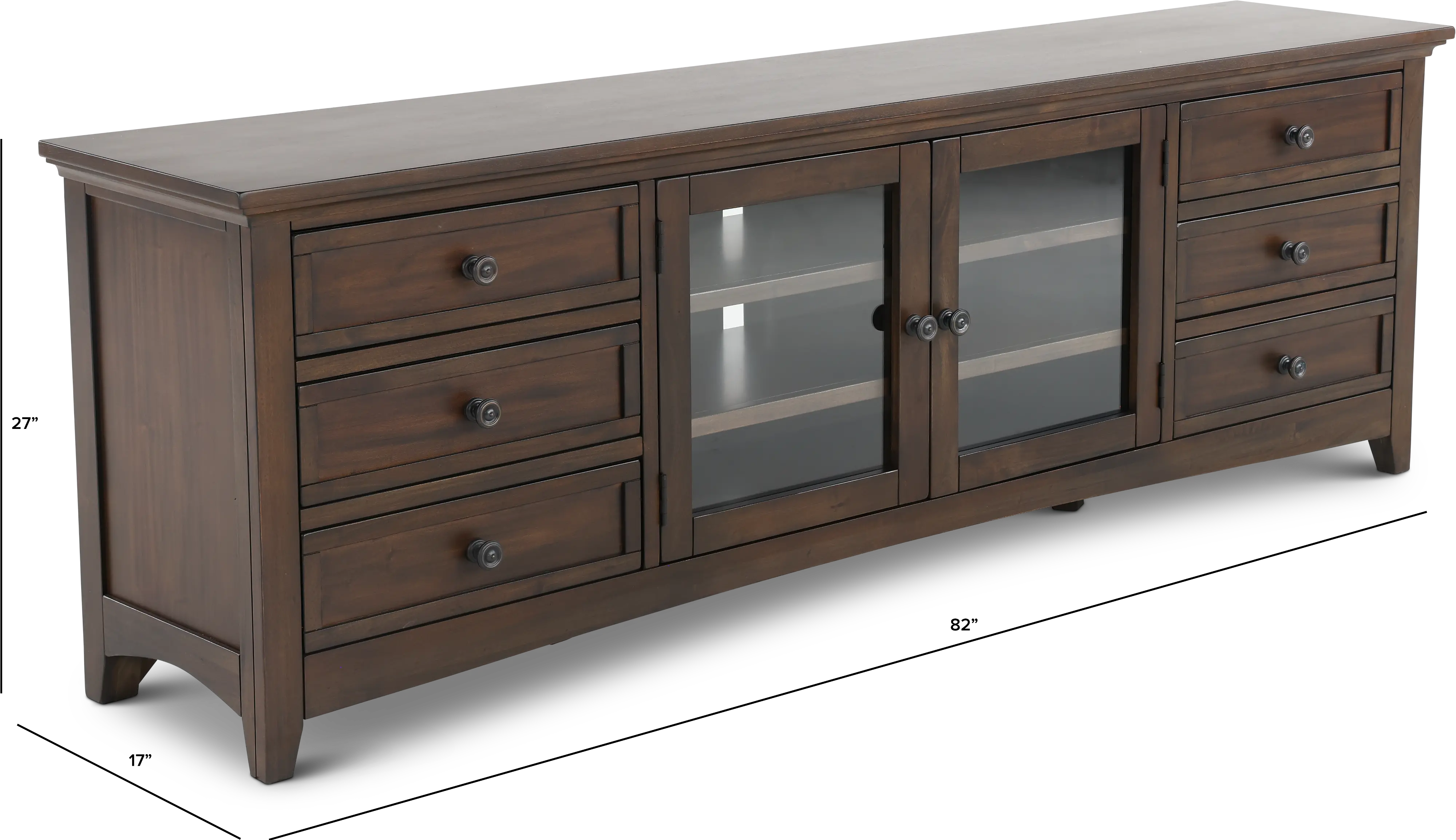 Marlo Brown 82  TV Stand-3