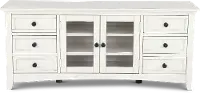 Marlo Marble White 62  TV Stand