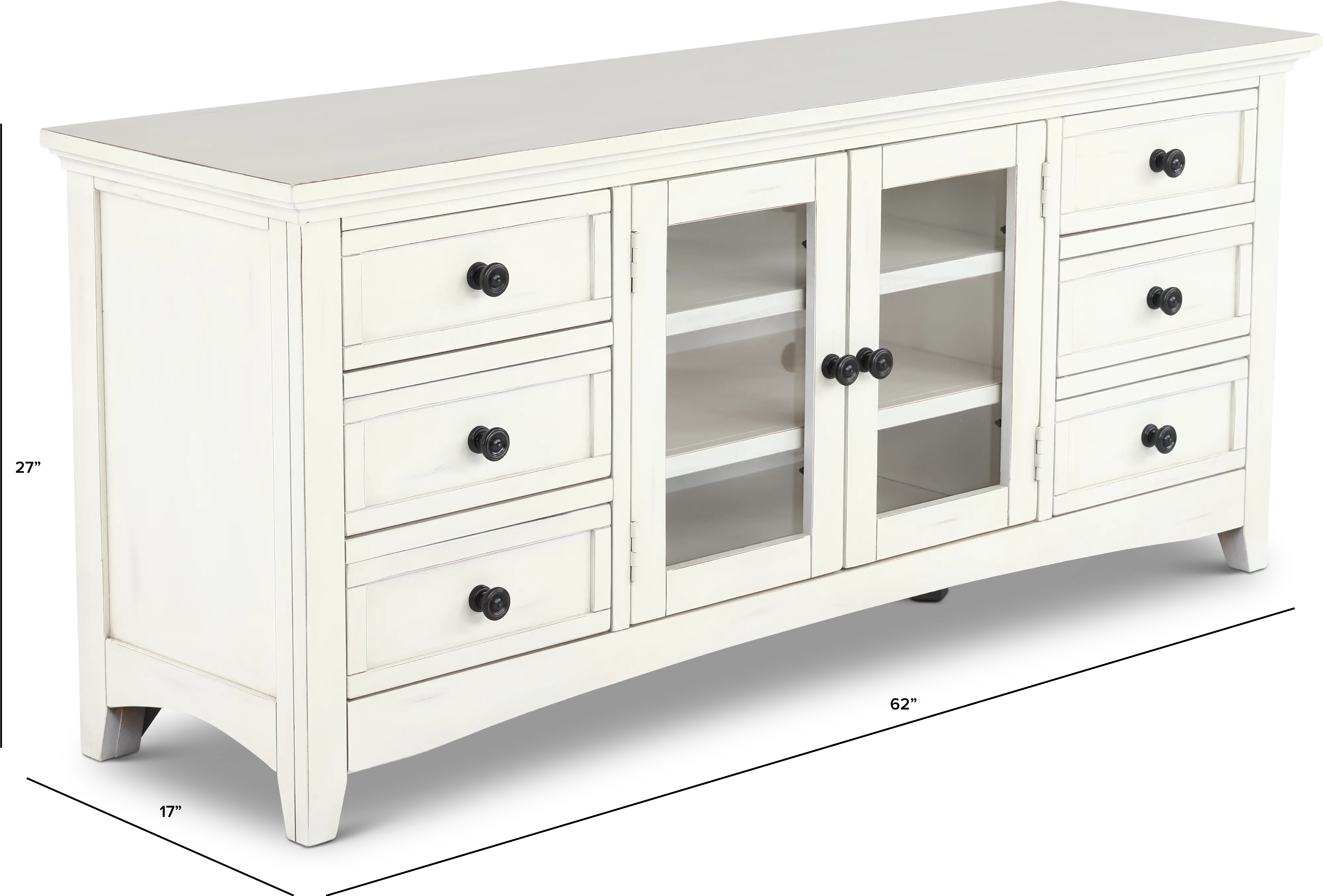 Marlo Marble White 62  TV Stand-3