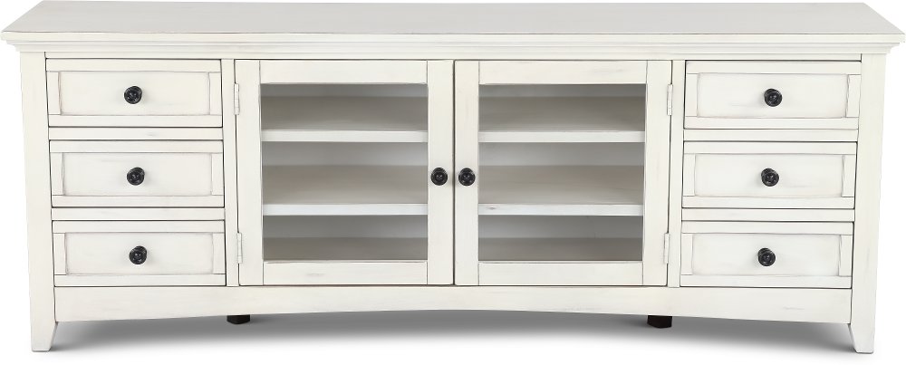 Marlo Marble White 72" TV Stand