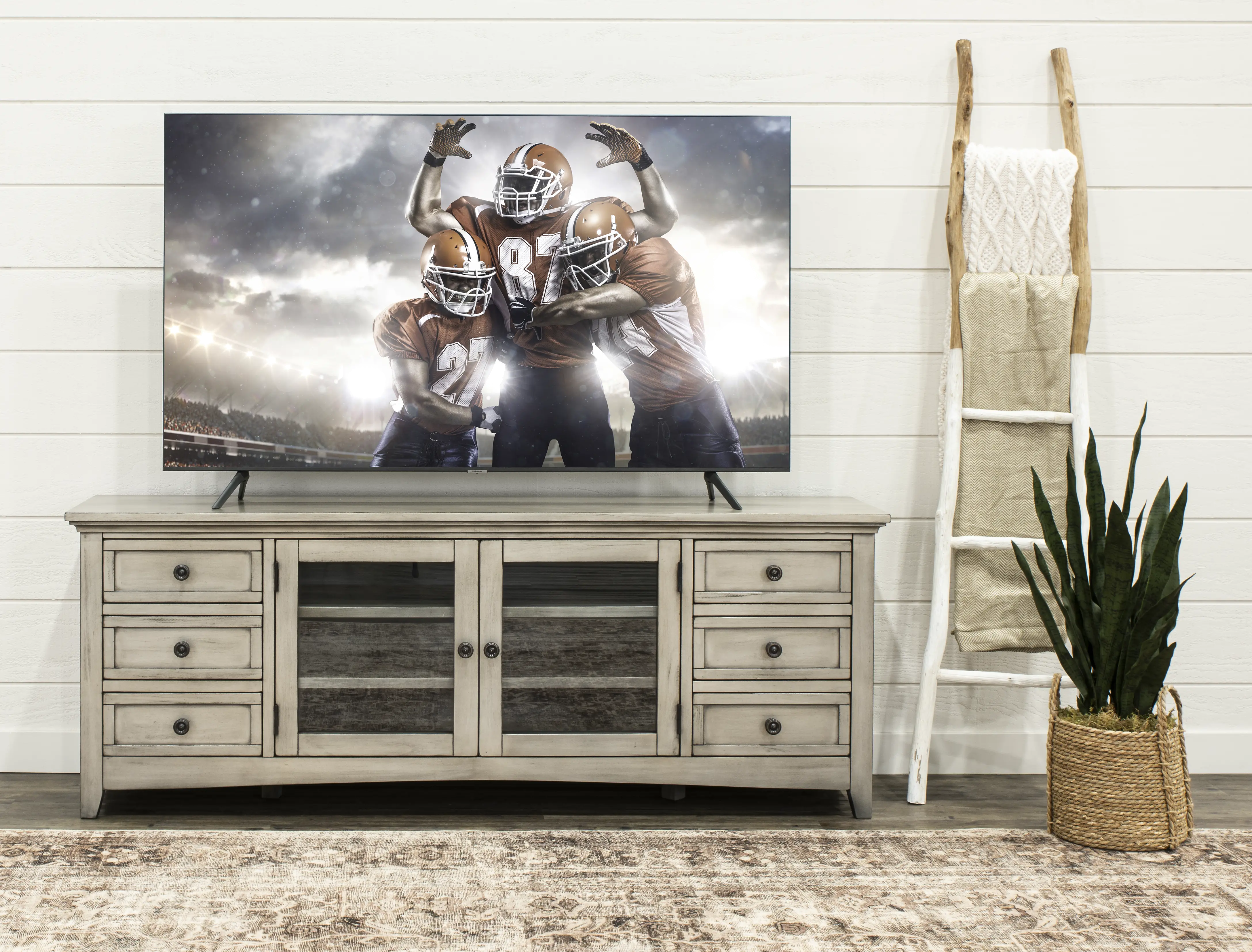 Marlo Gray 72  TV Stand-2