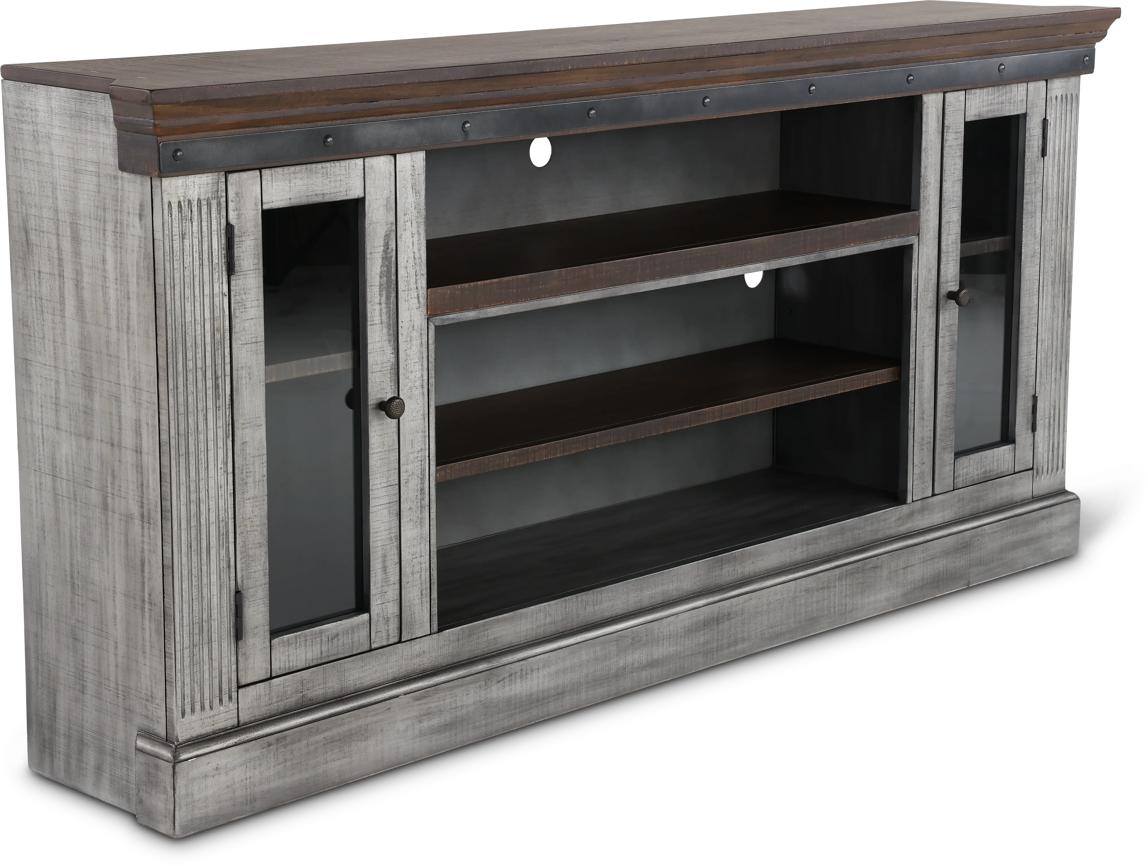 Avalon Gray 82  TV Stand-3