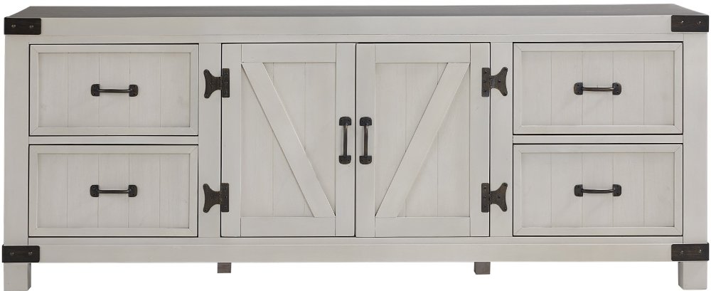 White River White 72" TV Stand