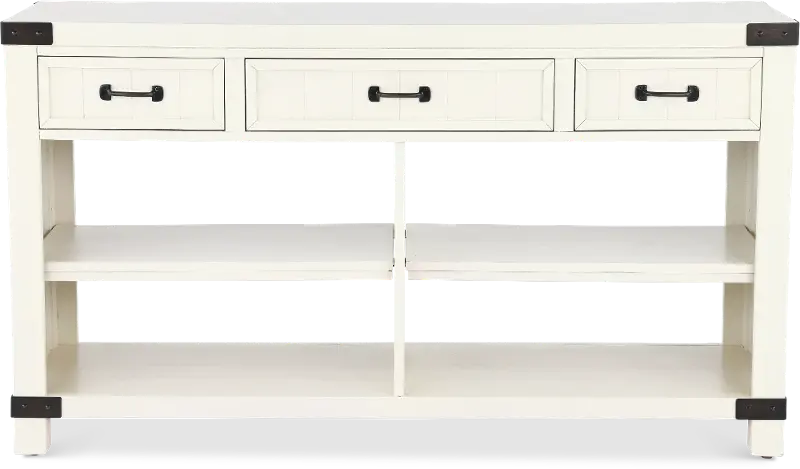 White River White Sofa Table