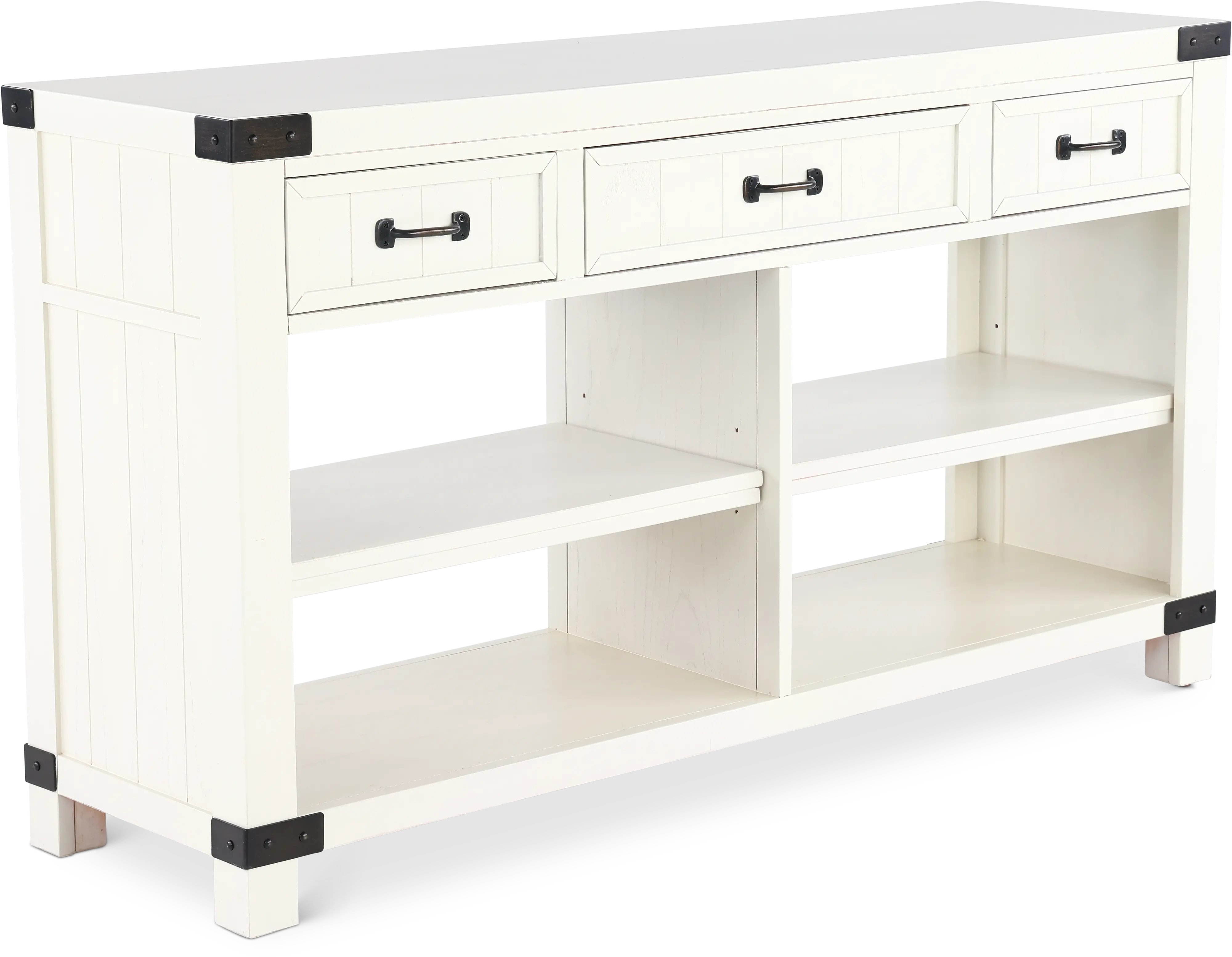 White River White Sofa Table-2