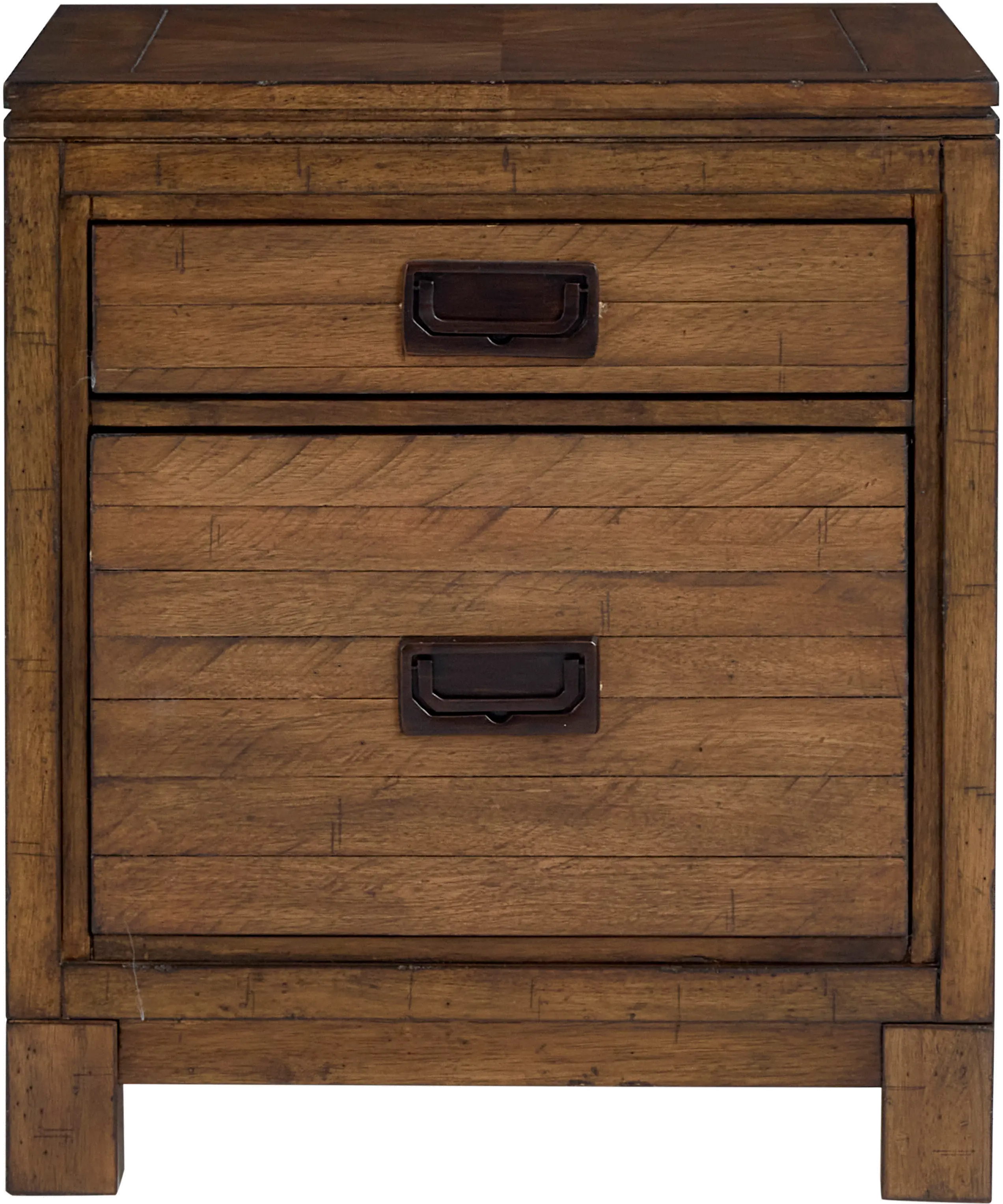 Stoneyknol Brown Dual Drawer End Table-2