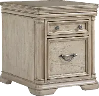 Oxford Gray Dual Drawer End Table