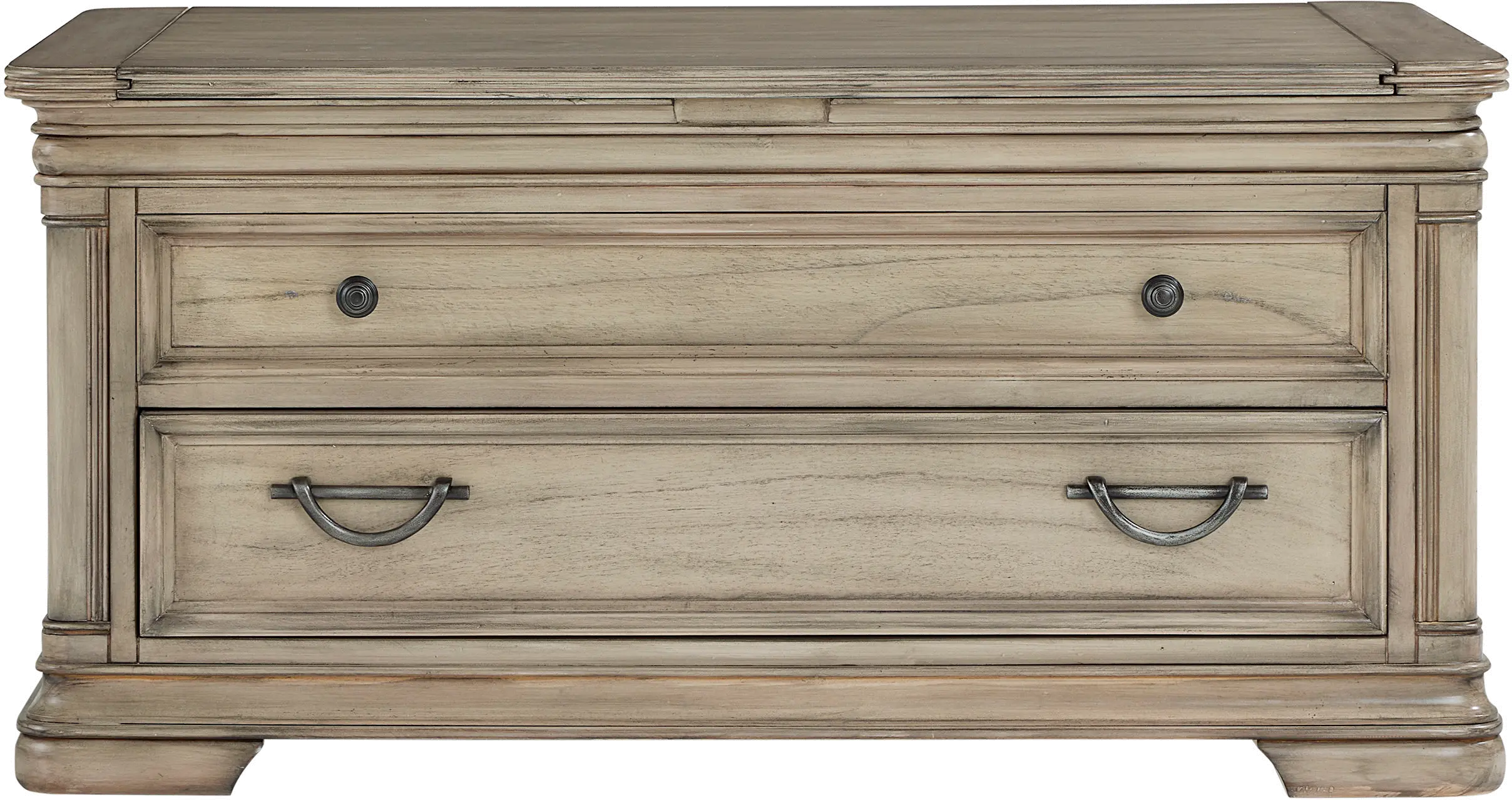 Oxford Gray Storage Coffee Table-3