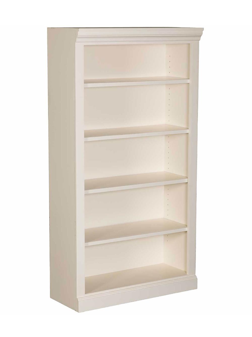 Jackson White Wash 60 Inch Bookcase
